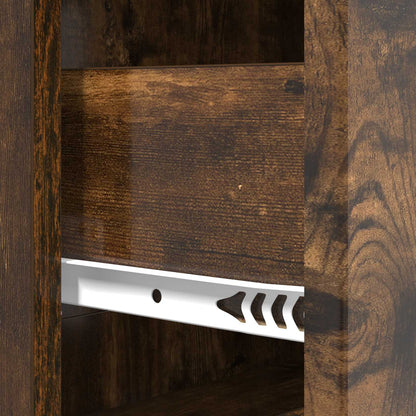 Drawer Cabinet Smoked Oak 66 x 34.5 x 90 cm Engineered Wood