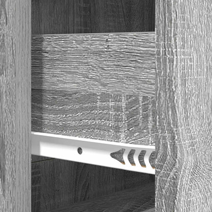 Drawer Cabinet Grey Sonoma 66 x 34.5 x 90 cm Engineered Wood