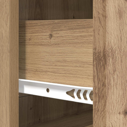 Drawer Cabinet 66 x 34.5 x 90 cm Engineered Wood Artisan Oak