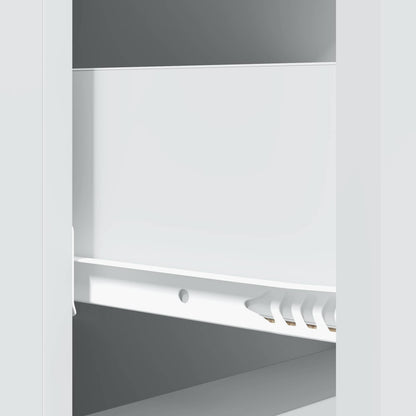 Drawer Cabinet White 33 x 34.5 x 90 cm Engineered Wood