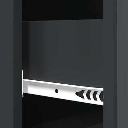 Drawer Cabinet 33 x 34.5 x 90 cm Engineered Wood Black