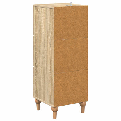 Drawer Cabinet Sonoma Oak 33 x 34.5 x 90 cm Engineered Wood