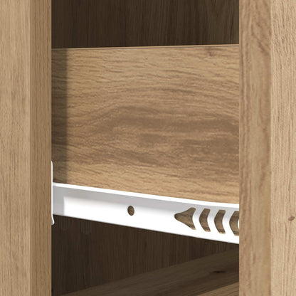 Drawer Cabinet 33 x 34.5 x 90 cm Engineered Wood Artisan Oak