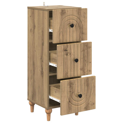 Drawer Cabinet Artisan Oak 33 x 34.5 x 90 cm Engineered Wood