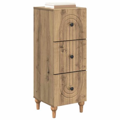 Drawer Cabinet Artisan Oak 33 x 34.5 x 90 cm Engineered Wood
