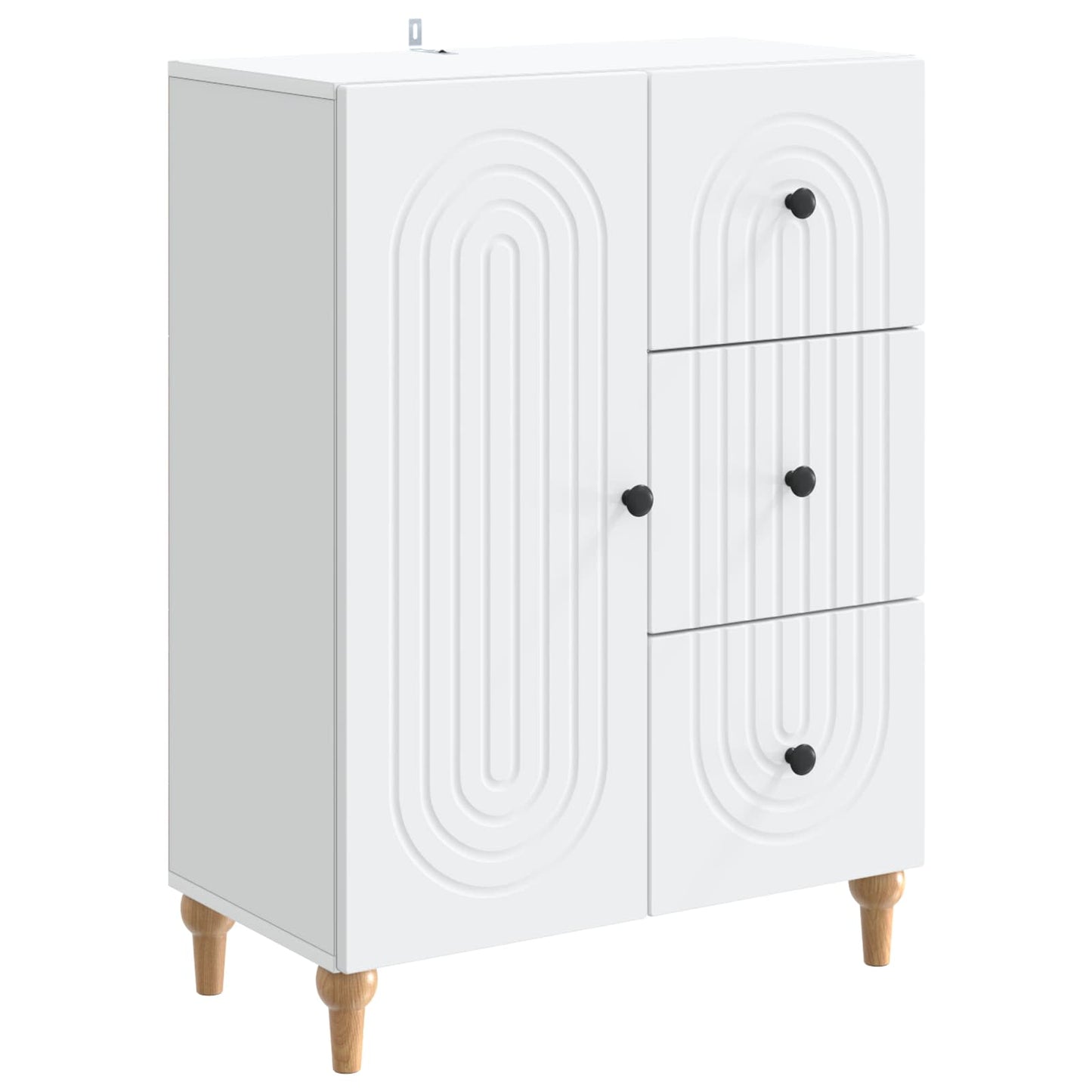 Sideboard White 66 x 34.5 x 90 cm Engineered Wood