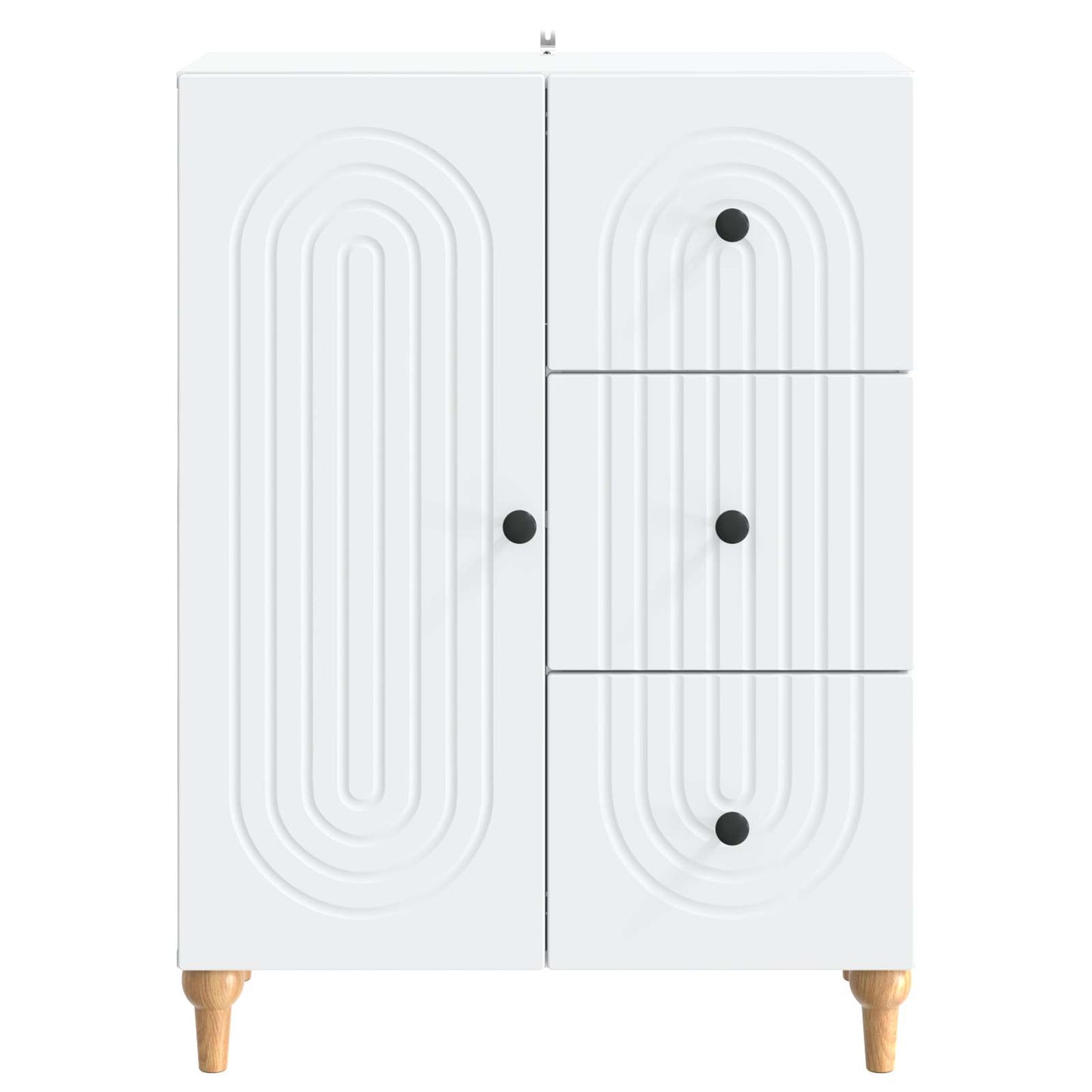 Sideboard White 66 x 34.5 x 90 cm Engineered Wood