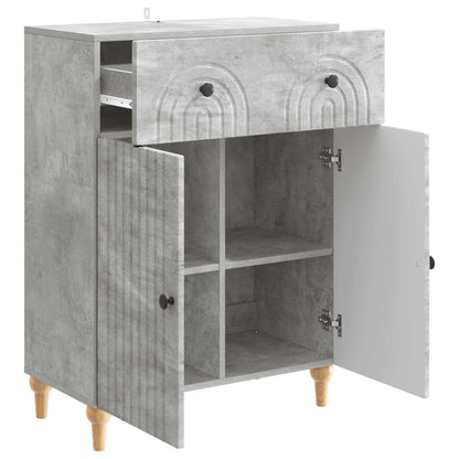Sideboard Concrete Grey 66 x 34.5 x 90 cm Engineered Wood