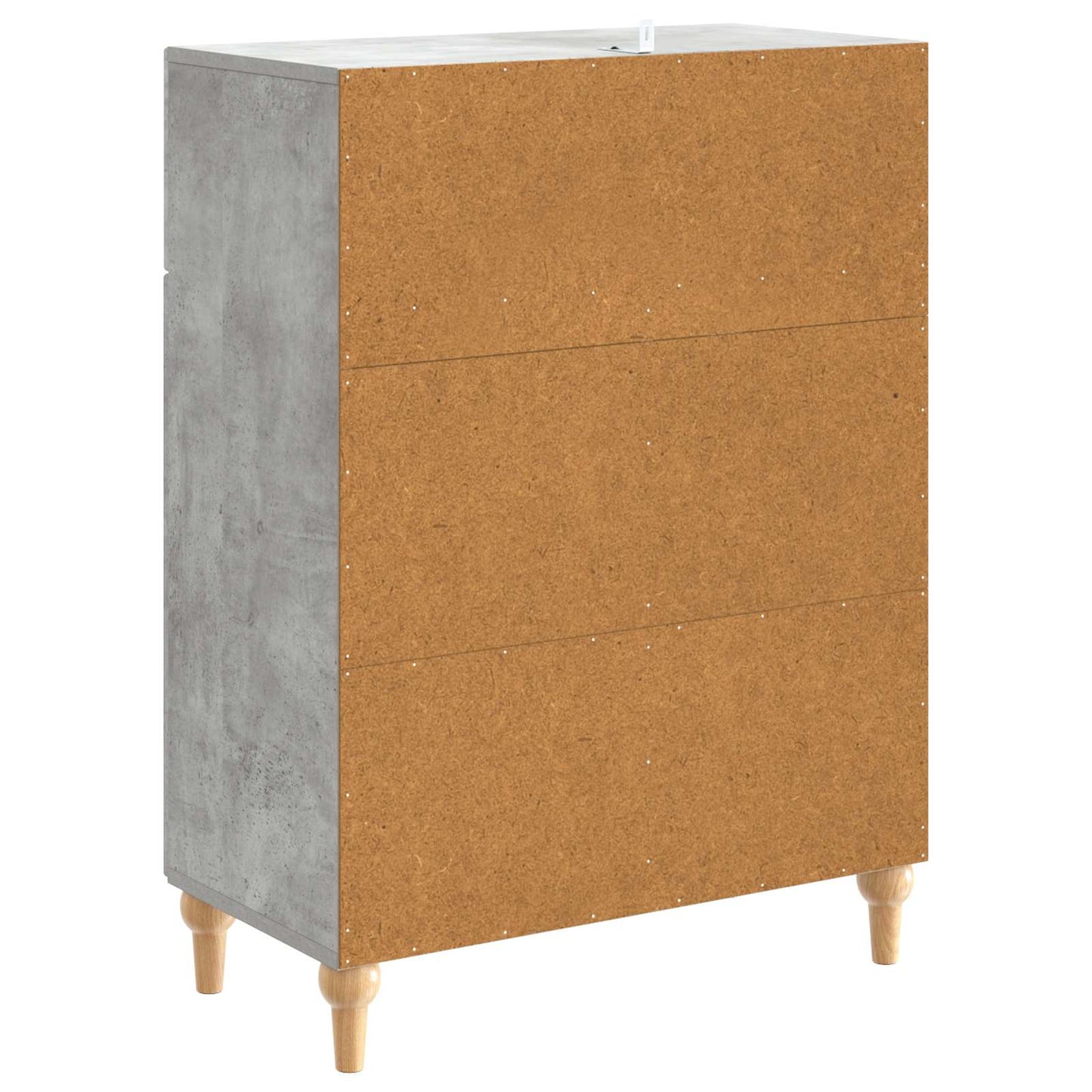 Sideboard Concrete Grey 66 x 34.5 x 90 cm Engineered Wood