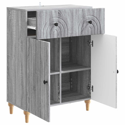 Sideboard Grey Sonoma 66 x 34.5 x 90 cm Engineered Wood