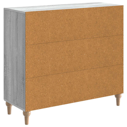 Sideboard Grey Sonoma 89 x 34.5 x 80 cm Engineered Wood