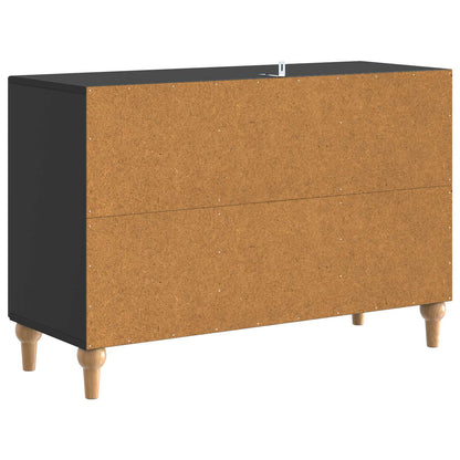 TV Cabinet with Drawer Black 89 x 34.5 x 60 cm Engineered Wood