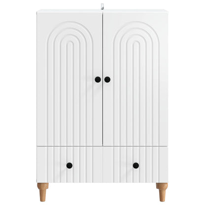 Sideboard White 66 x 34.5 x 95 cm Engineered Wood
