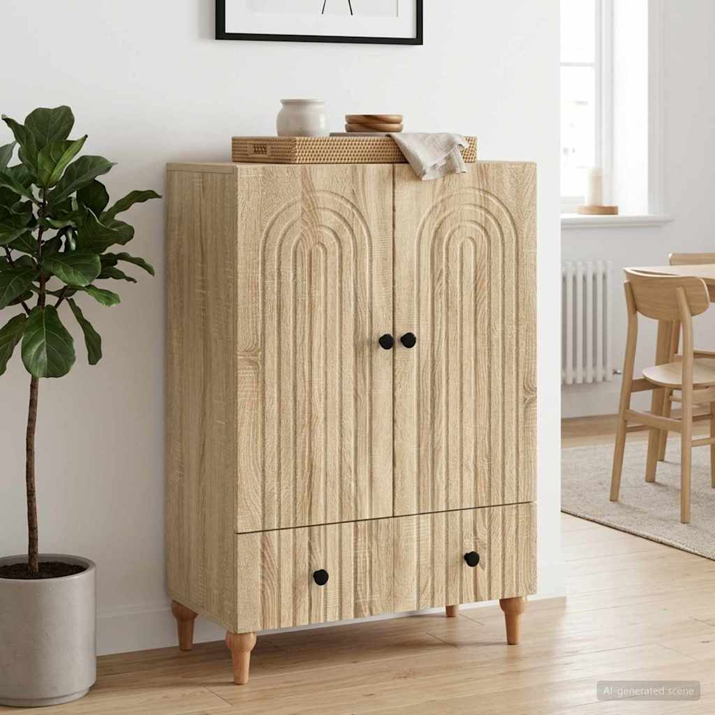 Sideboard Sonoma Oak 66 x 34.5 x 95 cm Engineered Wood