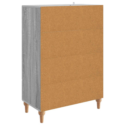 Sideboard Grey Sonoma 66 x 34.5 x 95 cm Engineered Wood
