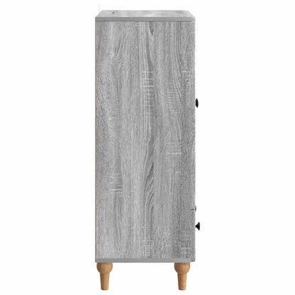 Sideboard Grey Sonoma 66 x 34.5 x 95 cm Engineered Wood