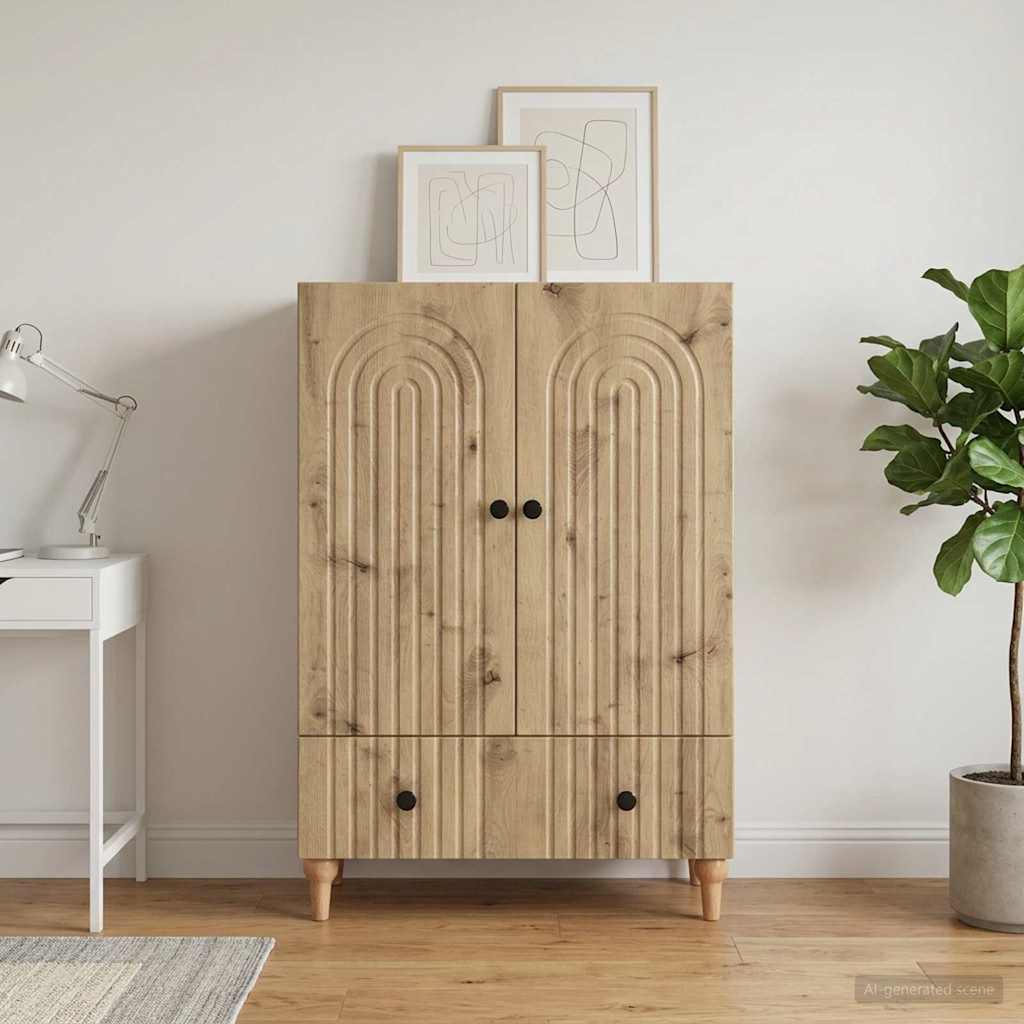Sideboard Artisan Oak 66 x 34.5 x 95 cm Engineered Wood