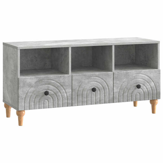 TV Cabinet 102 x 34.5 x 50 cm Concrete Grey Engineered Wood