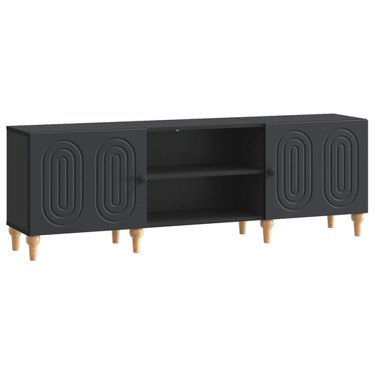 TV Cabinet 150 x 31 x 50 cm Black Engineered Wood
