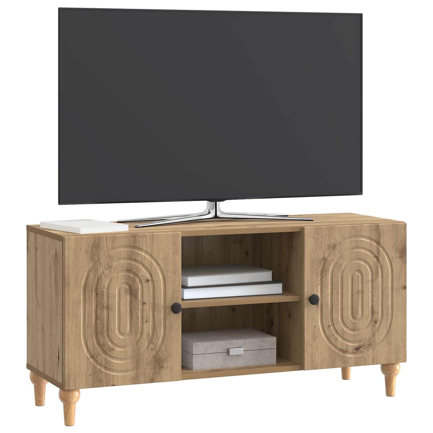 TV Cabinet 102 x 34.5 x 50 cm Artisan Oak Engineered Wood