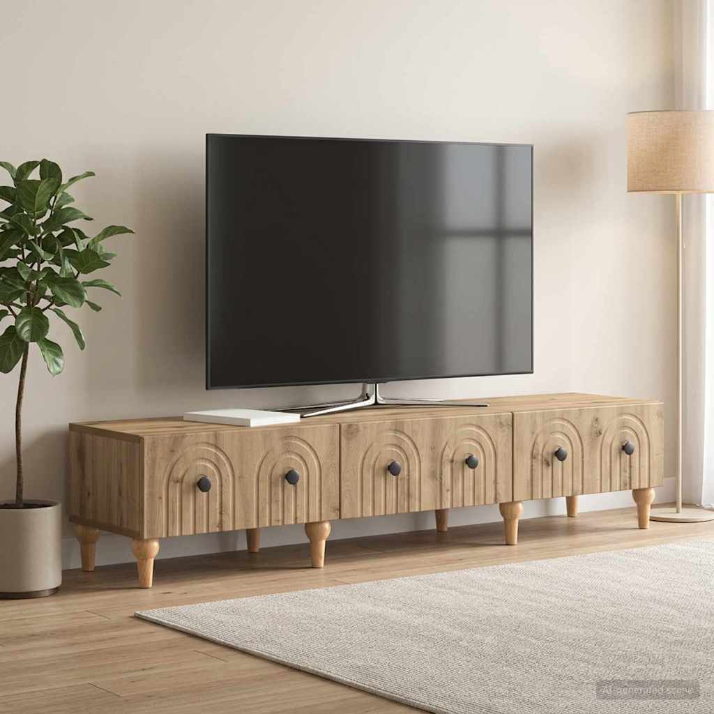 TV Cabinet 147 x 34.5 x 30 cm Artisan Oak Engineered Wood