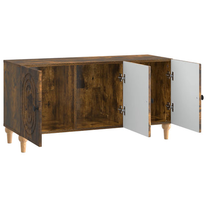TV Cabinet Smoked Oak 99 x 34.5 x 50 cm Engineered Wood