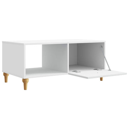 Coffee Table White 90 x 50 x 40 cm Engineered Wood