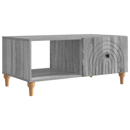 Coffee Table Grey Sonoma 90 x 50 x 40 cm Engineered Wood