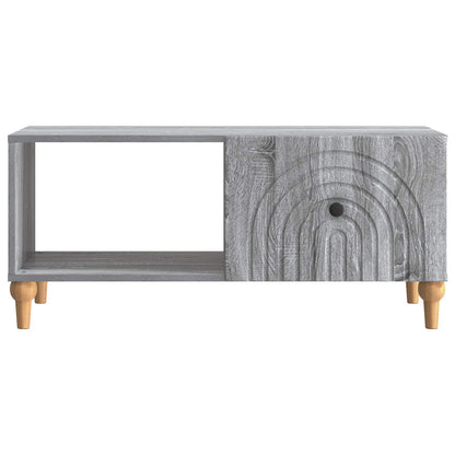 Coffee Table Grey Sonoma 90 x 50 x 40 cm Engineered Wood