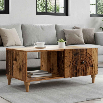 Coffee Table Old Wood 90 x 50 x 40 cm Engineered Wood