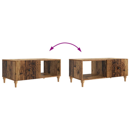 Coffee Table Old Wood 90 x 50 x 40 cm Engineered Wood