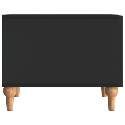 Coffee Table with Drawer Black 49 x 50 x 40 cm Engineered Wood