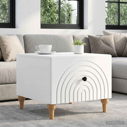Coffee Table High Gloss White 49 x 50 x 40 cm Engineered Wood