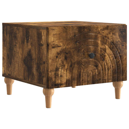 Coffee Table Smoked Oak 49 x 50 x 40 cm Engineered Wood