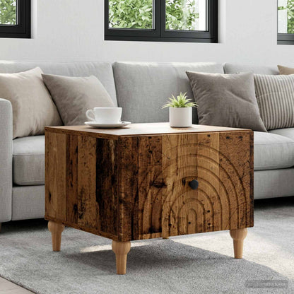 Coffee Table Old Wood 49 x 50 x 40 cm Engineered Wood