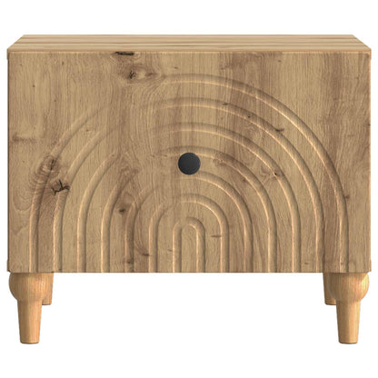 Coffee Table Artisan Oak 49 x 50 x 40 cm Engineered Wood