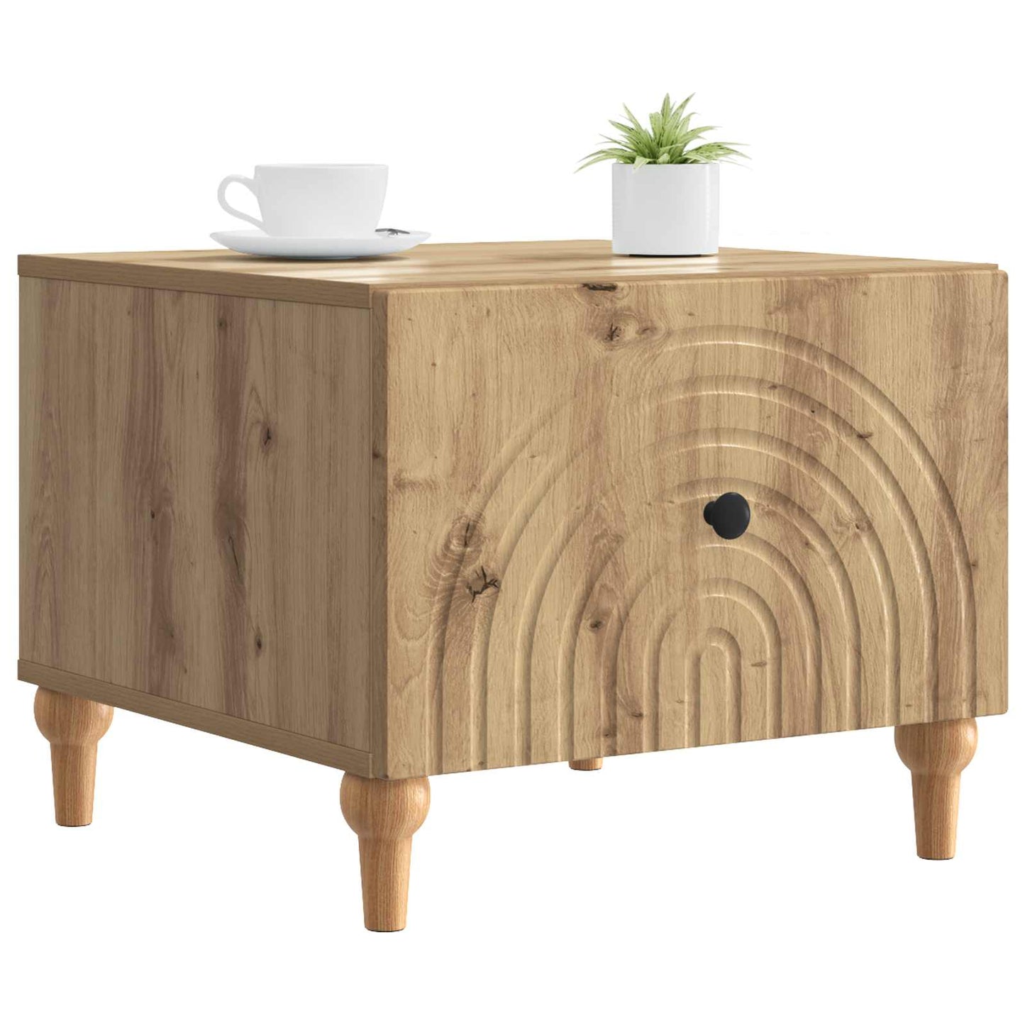 Coffee Table Artisan Oak 49 x 50 x 40 cm Engineered Wood