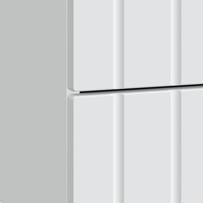 Bedside Cabinet White 43 x 34.5 x 49.5 cm Engineered Wood