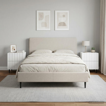 Bedside Cabinet 2 pcs White 43 x 34.5 x 49.5 cm Engineered Wood