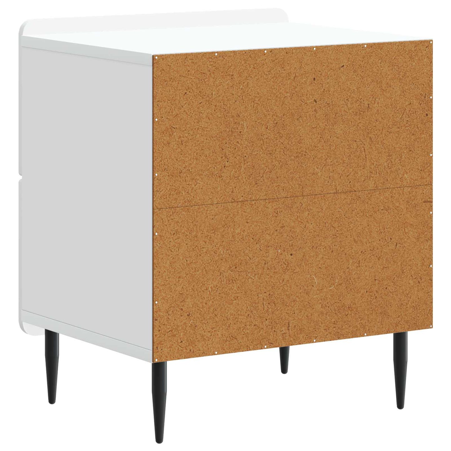 Bedside Cabinet 2 pcs White 43 x 34.5 x 49.5 cm Engineered Wood
