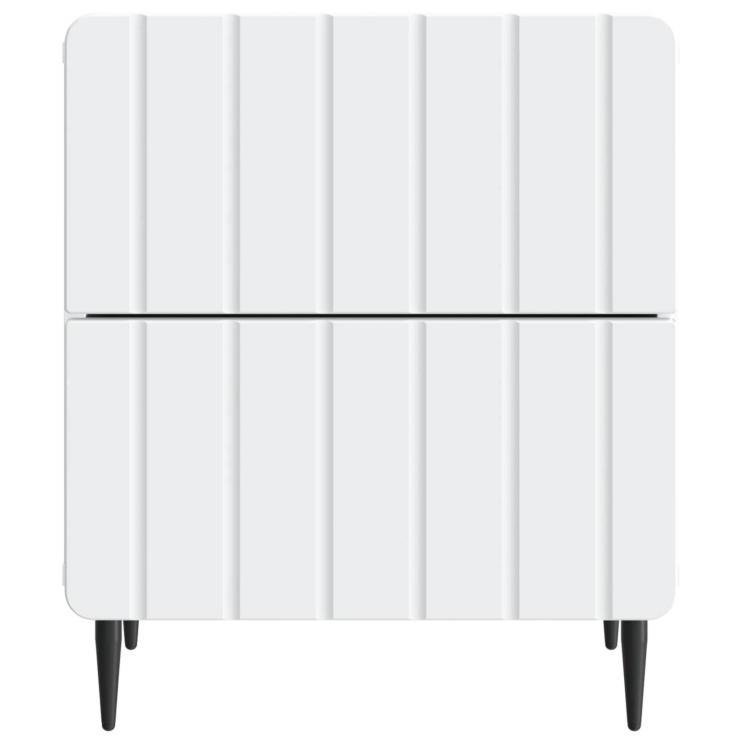 Bedside Cabinet 2 pcs White 43 x 34.5 x 49.5 cm Engineered Wood