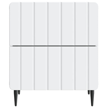 Bedside Cabinet 2 pcs White 43 x 34.5 x 49.5 cm Engineered Wood