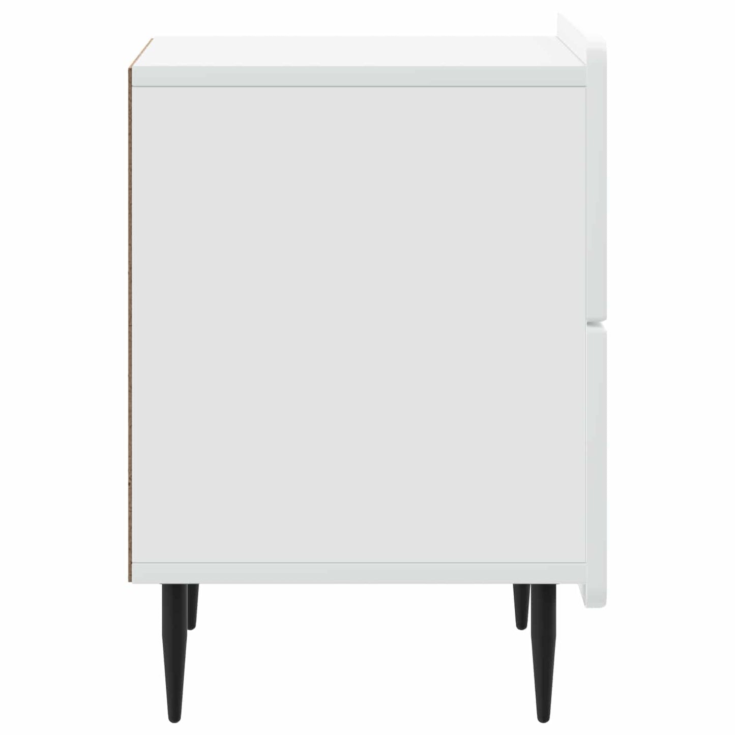 Bedside Cabinet 2 pcs White 43 x 34.5 x 49.5 cm Engineered Wood