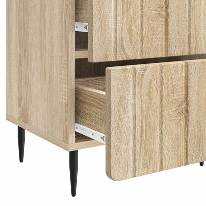 Bedside Cabinet Sonoma Oak 43 x 34.5 x 49.5 cm Engineered Wood