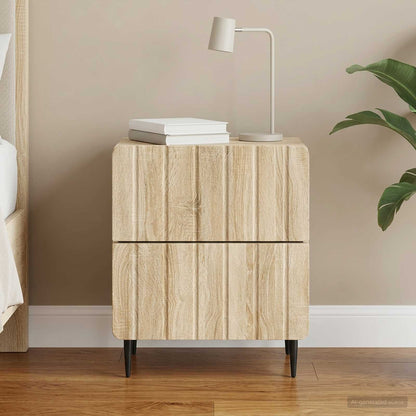 Bedside Cabinet Sonoma Oak 43 x 34.5 x 49.5 cm Engineered Wood
