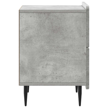Bedside Cabinet 2 pcs Concrete Grey 43 x 34.5 x 49.5 cm