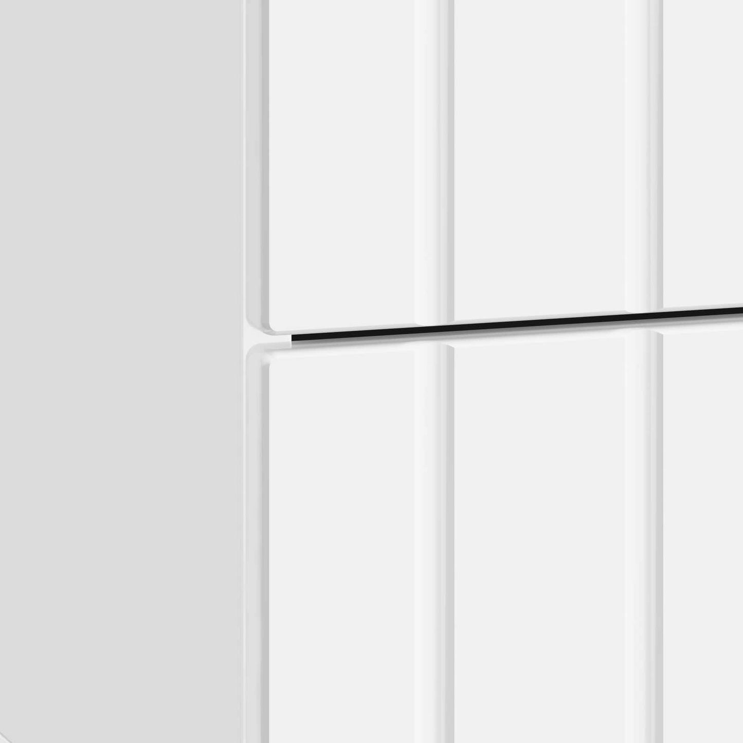 Bedside Cabinet 2 pcs High Gloss White 43 x 34.5 x 49.5 cm