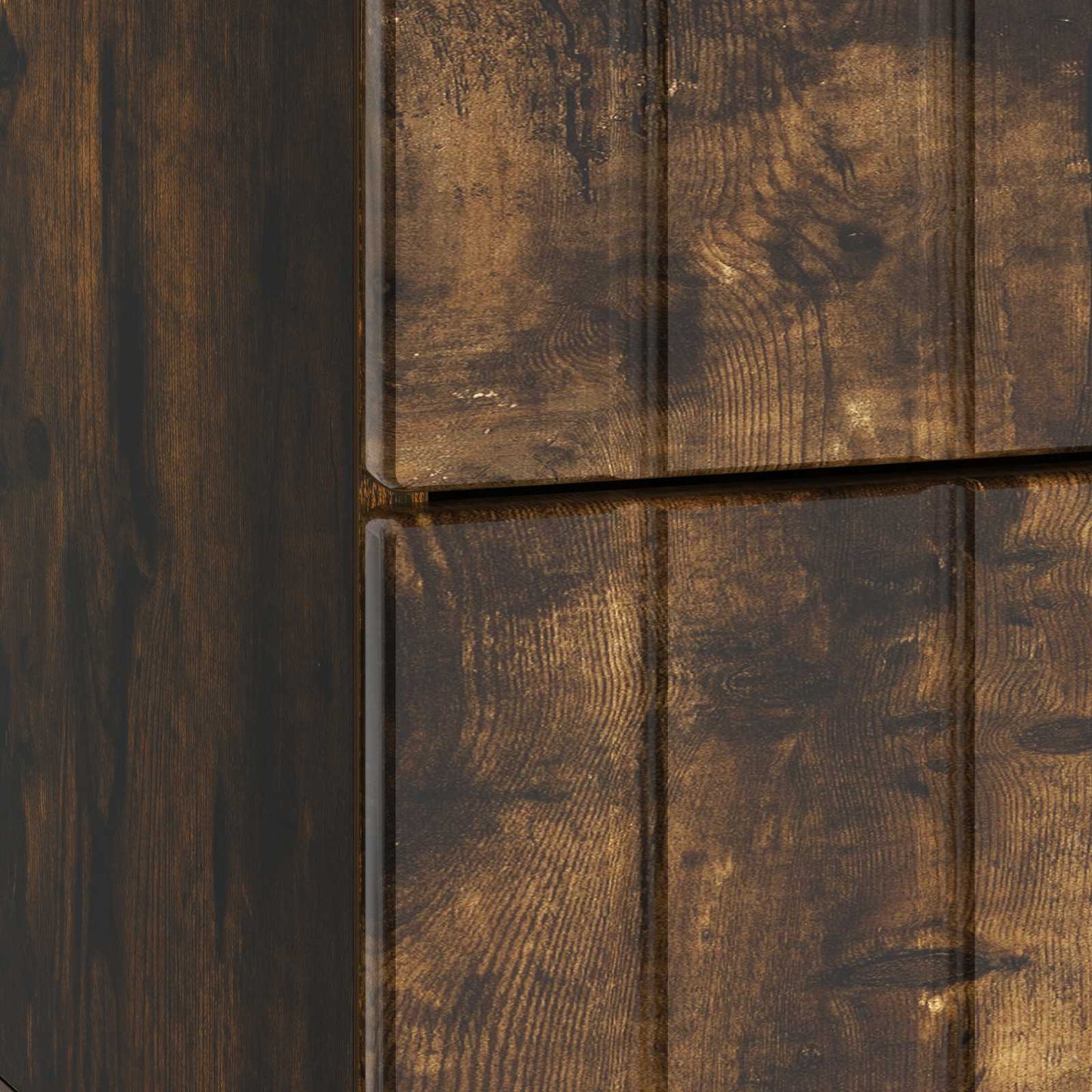 Bedside Cabinet Smoked Oak 43 x 34.5 x 49.5 cm Engineered Wood