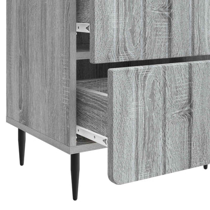 Bedside Cabinet Grey Sonoma 43 x 34.5 x 49.5 cm Engineered Wood