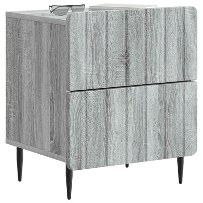 Bedside Cabinet Grey Sonoma 43 x 34.5 x 49.5 cm Engineered Wood